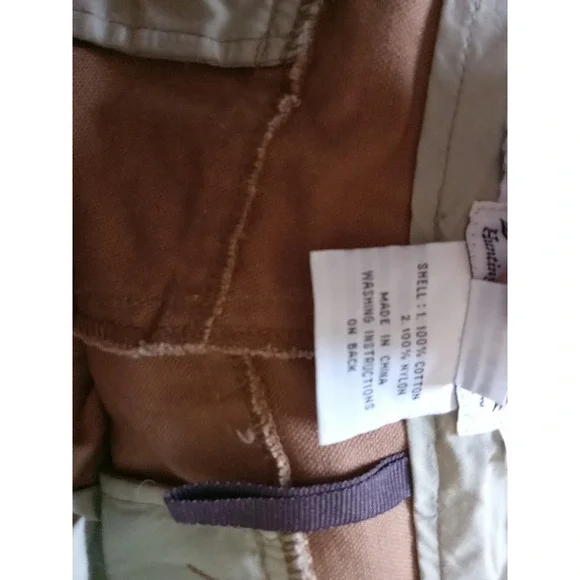 Gamehide Men Hunting Marsh Brown Colorblock Canvas Zip Hem Pants‎ Size 40x31